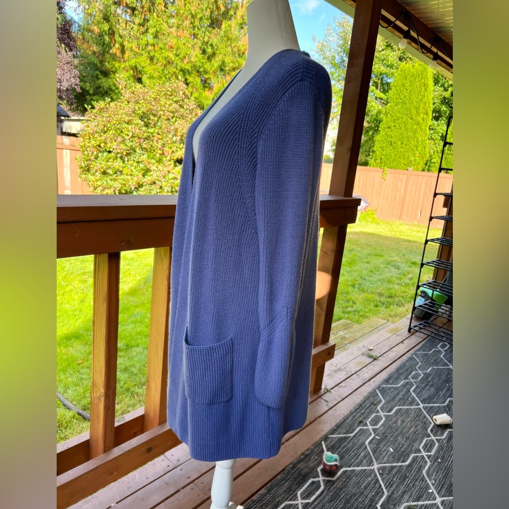Halogen Blue Open-Front Cardigan - Picture 2 of 7